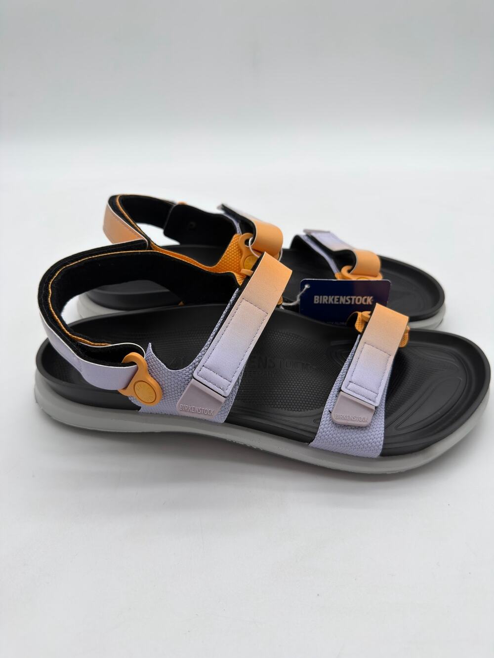 Birkenstock Kalahari Sport Sandals Birko Flor Purple Apricot Cork Footbed W10 41